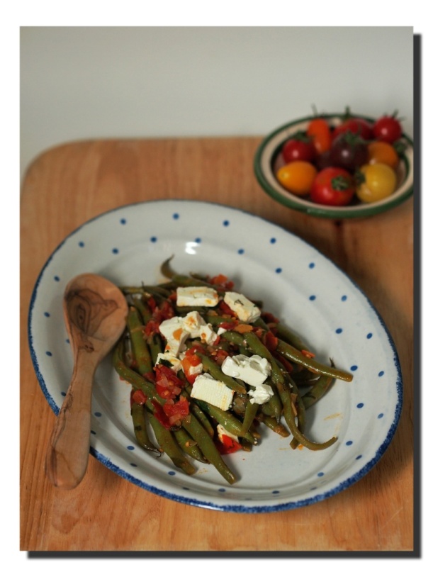 griechische Bohnen mit Tomaten